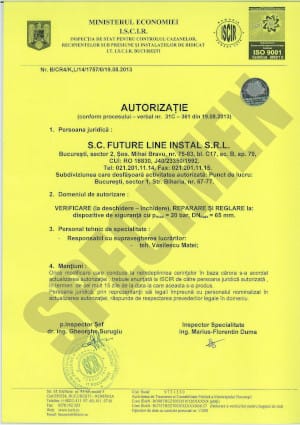 Autorizatie ISCIR conform PT C7